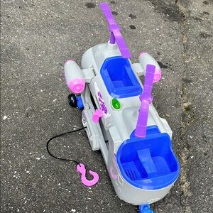 Kids Toy Helicopter with Blue and Purple Accents